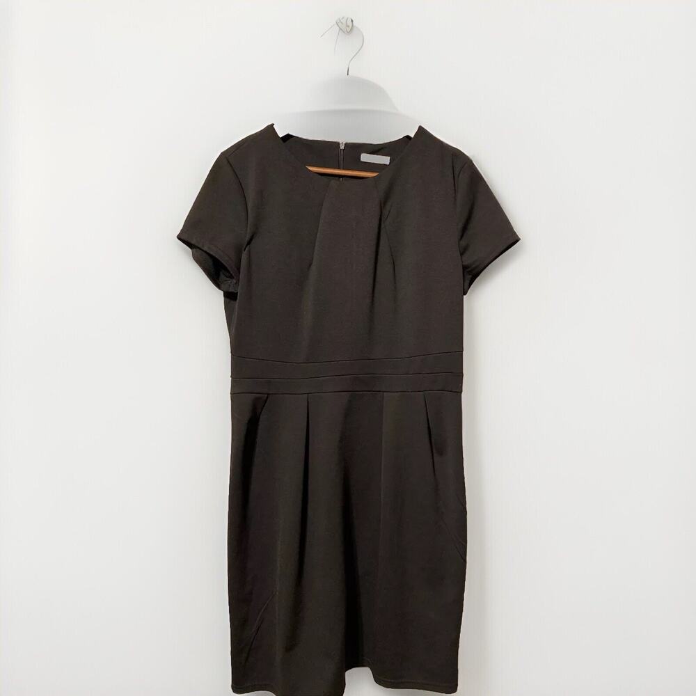 Acevog Black Dress Size XL Career Knee Length